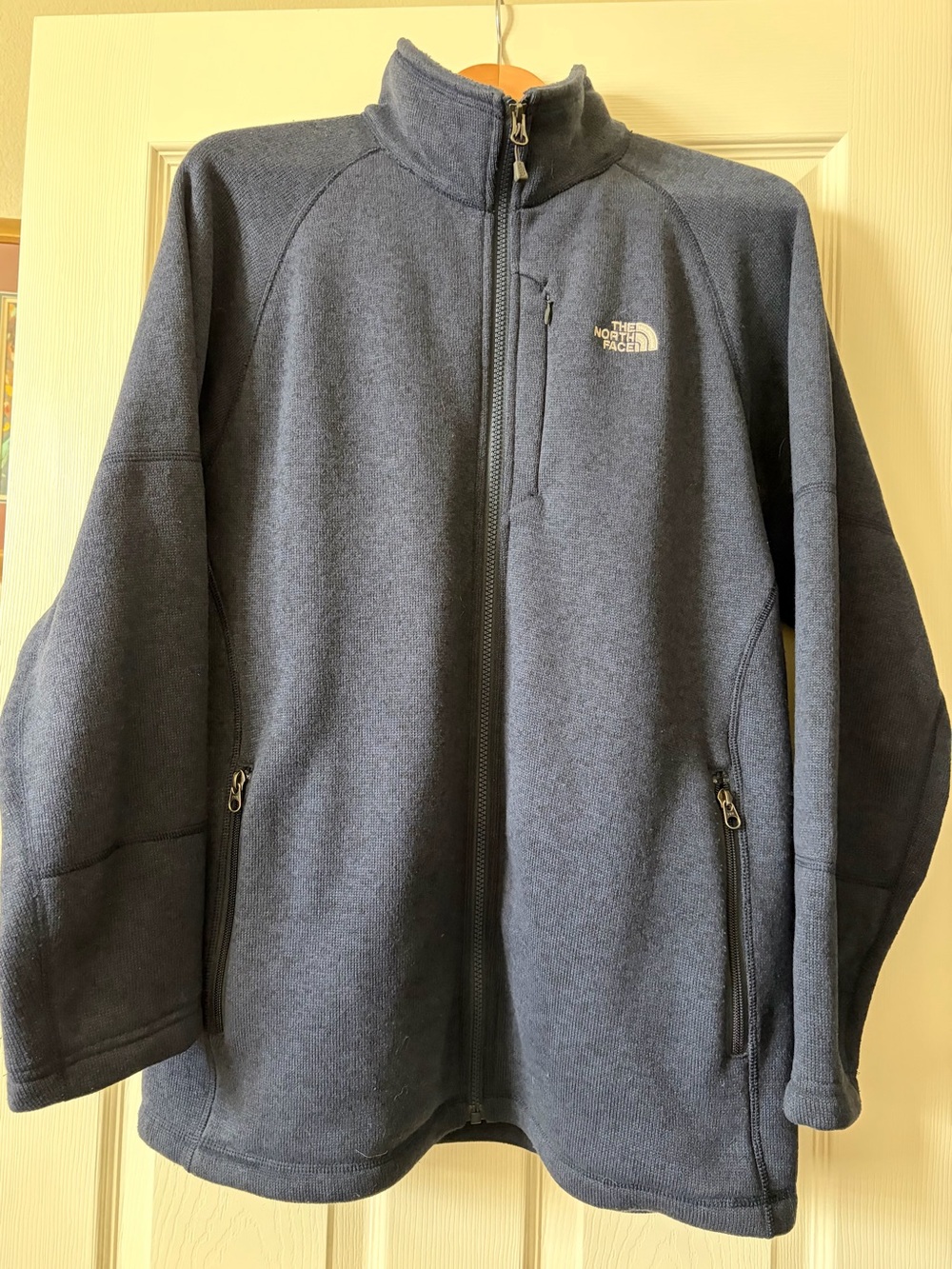 The North Face Men's Dark Blue Full-Zip Fleece Jacket